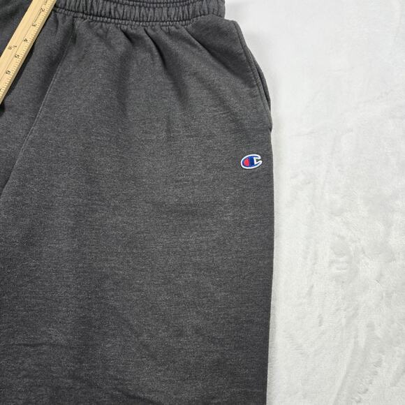 Champion Authentic Athleticwear Dark Gray Logo Sweatpants Size XL (30x32) Fleece - Picture 6 of 8